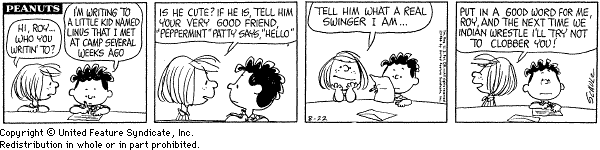 Patty appears in Peanuts